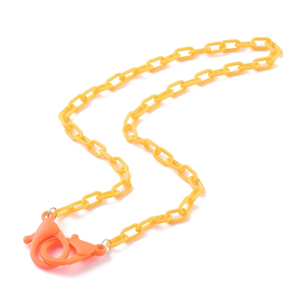 PandaHall Personalized Opaque Acrylic Cable Chain Necklaces, Handbag Chains, with Plastic Lobster Claw Clasps, Orange Red, 23.03 inch...
PandaHall Personalized Opaque Acrylic Cable Chain Necklaces, Handbag Chains, with Plastic Lobster Claw Clasps, Orange Red, 23.03 inch...
