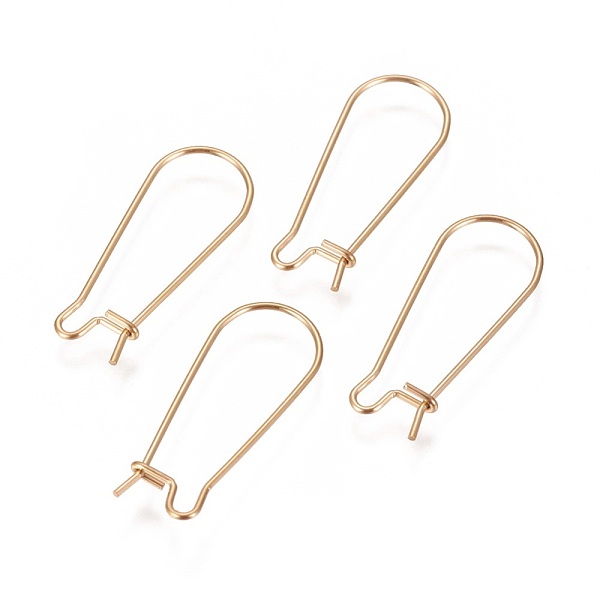 PandaHall Ion Plating(IP) 304 Stainless Steel Hoop Earrings Findings Kidney Ear Wires, Golden, 25x10x0.7mm, 21 Gauge 304 Stainless Steel
PandaHall Ion Plating(IP) 304 Stainless Steel Hoop Earrings Findings Kidney Ear Wires, Golden, 25x10x0.7mm, 21 Gauge 304 Stainless Steel