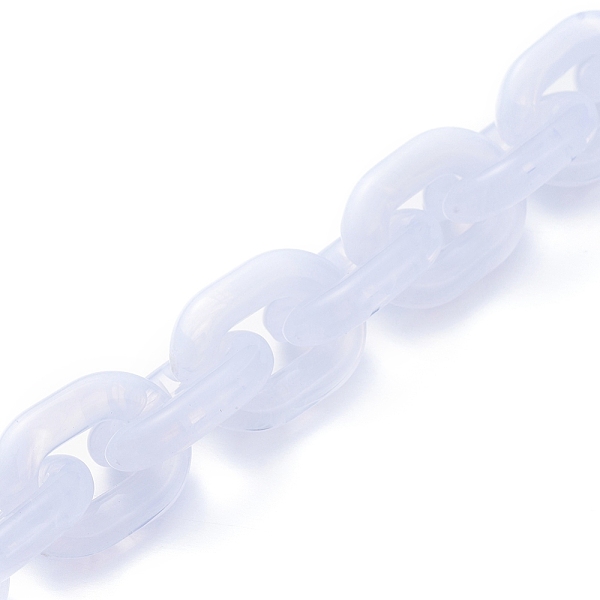 PandaHall Transparent Acrylic Handmade Cable Chain, Oval, White, 19x14.5x4mm, about 39.37 inch(1m)/strand Acrylic White
PandaHall Transparent Acrylic Handmade Cable Chain, Oval, White, 19x14.5x4mm, about 39.37 inch(1m)/strand Acrylic White