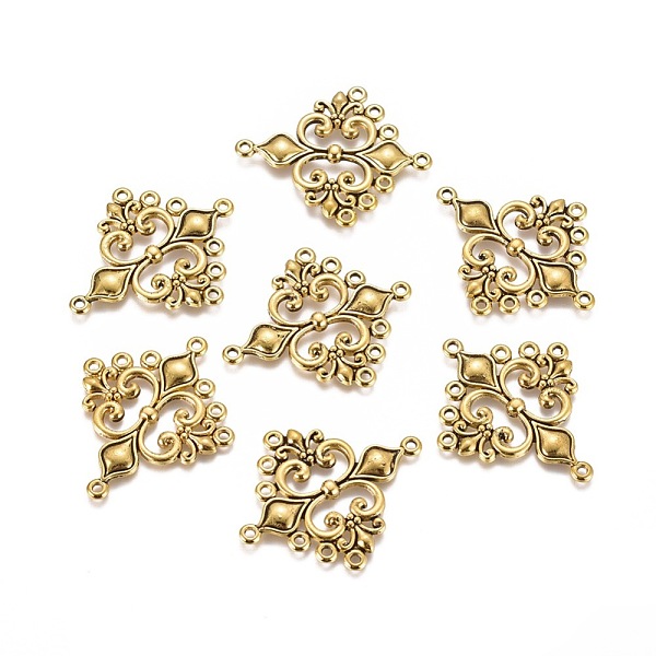 PandaHall Tibetan Style Alloy Chandelier Component Links, Lead Free and Cadmium Free, Rhombus, Antique Golden, 36x30x2mm, Hole: 1.5mm, about...
PandaHall Tibetan Style Alloy Chandelier Component Links, Lead Free and Cadmium Free, Rhombus, Antique Golden, 36x30x2mm, Hole: 1.5mm, about...