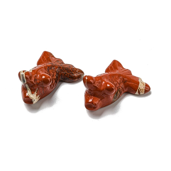 PandaHall Natural Red Jasper Carved Healing Goldfish Figurines, Reiki Energy Stone Display Decorations, 21.5x29~29.5x37~39mm Red Jasper Fish
PandaHall Natural Red Jasper Carved Healing Goldfish Figurines, Reiki Energy Stone Display Decorations, 21.5x29~29.5x37~39mm Red Jasper Fish