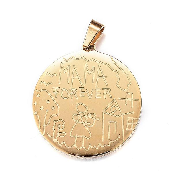 PandaHall 304 Stainless Steel Pendants, for Mother's Day Gifts, Flat Round, with Words, Golden, 30x28x2mm, Hole: 4.5x6mm 304 Stainless Steel...
PandaHall 304 Stainless Steel Pendants, for Mother's Day Gifts, Flat Round, with Words, Golden, 30x28x2mm, Hole: 4.5x6mm 304 Stainless Steel...
