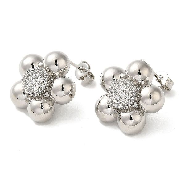 PandaHall Flower Rack Plating Brass Micro Pave Cubic Zirconia Stud Earrings for Women, Long-Lasting Plated, Lead Free & Cadmium Free...
PandaHall Flower Rack Plating Brass Micro Pave Cubic Zirconia Stud Earrings for Women, Long-Lasting Plated, Lead Free & Cadmium Free...