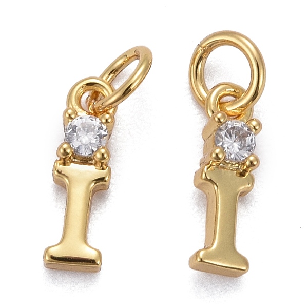 PandaHall Brass Micro Pave Clear Cubic Zirconia Pendants, with Jump Rings, Real 18K Gold Plated, Long-Lasting Plated, Letter, Letter.I...
PandaHall Brass Micro Pave Clear Cubic Zirconia Pendants, with Jump Rings, Real 18K Gold Plated, Long-Lasting Plated, Letter, Letter.I...