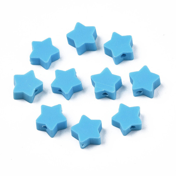 PandaHall Handmade Polymer Clay Beads, Star, Sky Blue, 8.5~9x9~9.5x4~5mm, Hole: 1.6mm Polymer Clay Star
PandaHall Handmade Polymer Clay Beads, Star, Sky Blue, 8.5~9x9~9.5x4~5mm, Hole: 1.6mm Polymer Clay Star