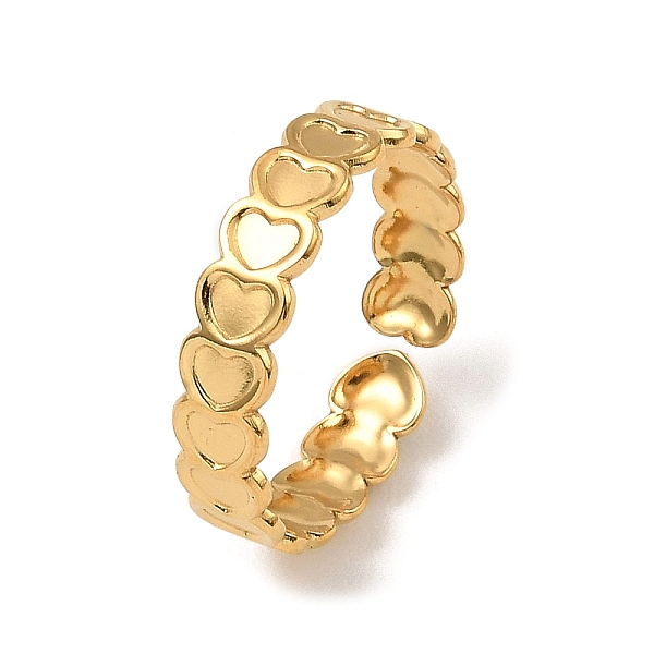 PandaHall 304 Stainless Steel Open Cuff Rings, Heart, Real 18K Gold Plated, US Size 7 1/4(17.5mm) 304 Stainless Steel Heart
PandaHall 304 Stainless Steel Open Cuff Rings, Heart, Real 18K Gold Plated, US Size 7 1/4(17.5mm) 304 Stainless Steel Heart