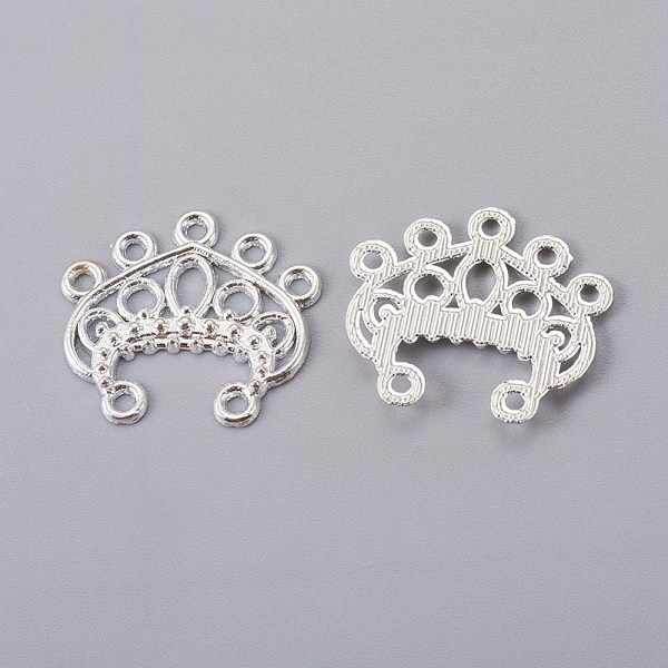 PandaHall Alloy Links, Chandelier Components, Lead Free, Nickel Free and Cadmium Free, Triangle, Silver Color Plated, 22x19x2.5mm, Hole...
PandaHall Alloy Links, Chandelier Components, Lead Free, Nickel Free and Cadmium Free, Triangle, Silver Color Plated, 22x19x2.5mm, Hole...