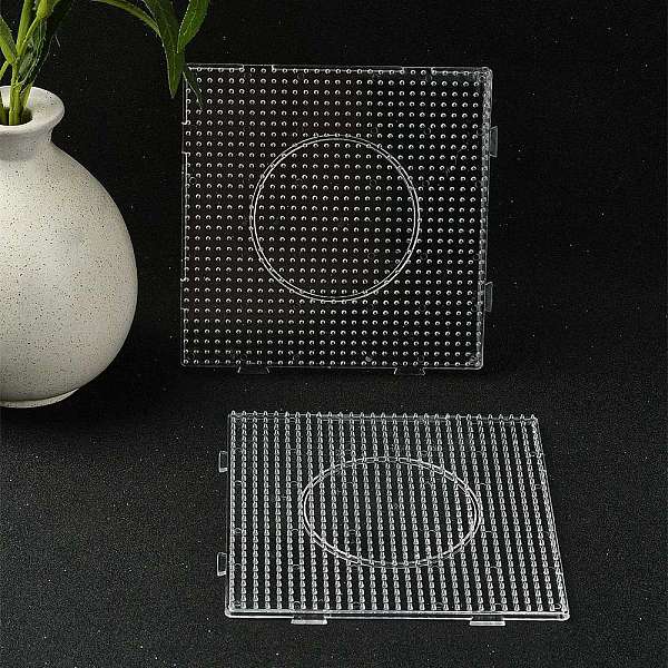 PandaHall Square ABC Plastic Pegboards Used for 5x5mm DIY Fuse Beads, Clear, 146x146x7mm Plastic Square Clear
PandaHall Square ABC Plastic Pegboards Used for 5x5mm DIY Fuse Beads, Clear, 146x146x7mm Plastic Square Clear