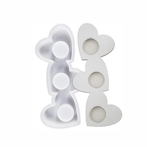 PandaHall Candle Holder Silicone Molds, For Candle Making, Heart, 26.2x13x2.6cm, Inner Diameter: 4.2cm Silicone Heart White
PandaHall Candle Holder Silicone Molds, For Candle Making, Heart, 26.2x13x2.6cm, Inner Diameter: 4.2cm Silicone Heart White