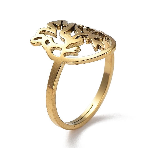 PandaHall Ion Plating(IP) 304 Stainless Steel Adjustable Rings, Realistic Hollow Heart Ring for Women, Real 18K Gold Plated, 1.5mm, Inner...
PandaHall Ion Plating(IP) 304 Stainless Steel Adjustable Rings, Realistic Hollow Heart Ring for Women, Real 18K Gold Plated, 1.5mm, Inner...