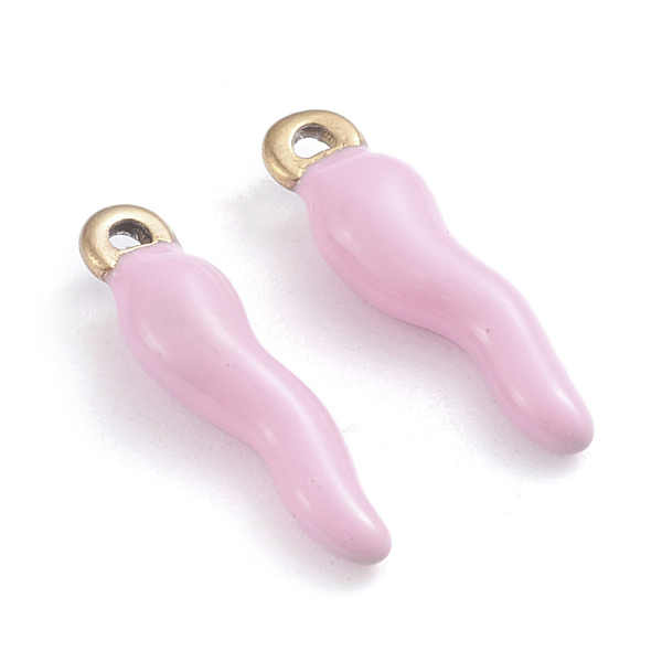PandaHall Ion Plating(IP) 304 Stainless Steel Pendants, Enamelled Sequins, Horn of Plenty/Italian Horn Cornicello Charms, Golden, Pink...
PandaHall Ion Plating(IP) 304 Stainless Steel Pendants, Enamelled Sequins, Horn of Plenty/Italian Horn Cornicello Charms, Golden, Pink...