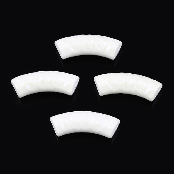 PandaHall Baking Painted Acrylic Tube Beads, Curved Tube, Iridescent, Faceted, White, 32x12x9.5mm, Hole: 2mm Acrylic Tube White
PandaHall Baking Painted Acrylic Tube Beads, Curved Tube, Iridescent, Faceted, White, 32x12x9.5mm, Hole: 2mm Acrylic Tube White