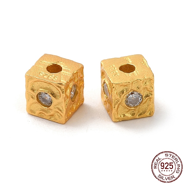 PandaHall 925 Sterling Silver Beads, Square, with S925 Stamp, Matte Gold Color, 4.3x4.3x4.3mm, Hole: 1.2mm Sterling Silver Square
PandaHall 925 Sterling Silver Beads, Square, with S925 Stamp, Matte Gold Color, 4.3x4.3x4.3mm, Hole: 1.2mm Sterling Silver Square