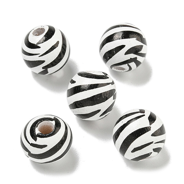 PandaHall Printed Wood European Beads, Round with Stripe Pattern, Black, 15.5~16mm, Hole: 4~4.5mm Wood Round Black
PandaHall Printed Wood European Beads, Round with Stripe Pattern, Black, 15.5~16mm, Hole: 4~4.5mm Wood Round Black