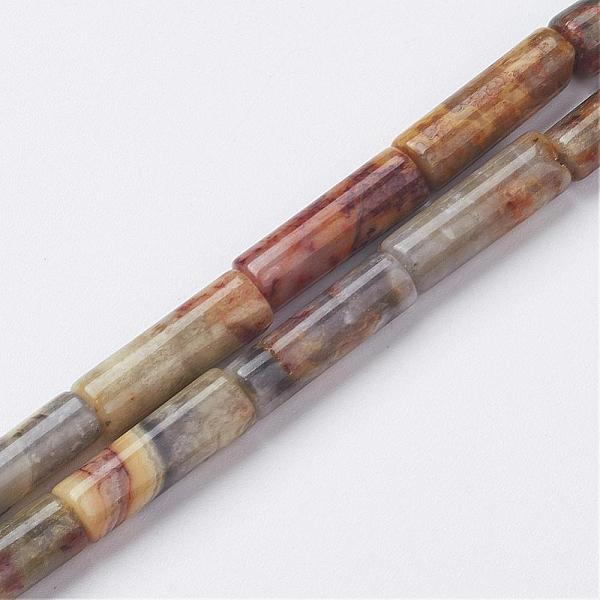 PandaHall Natural Crazy Lace Agate Bead Strands, Tube, 13~14x3.5~5mm, Hole: 1mm, about 29pcs/strand, 15.1~15.7 inch(385~400mm) Crazy Agate...
PandaHall Natural Crazy Lace Agate Bead Strands, Tube, 13~14x3.5~5mm, Hole: 1mm, about 29pcs/strand, 15.1~15.7 inch(385~400mm) Crazy Agate...