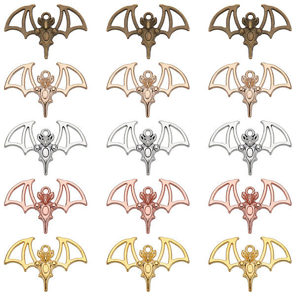 PandaHall SUNNYCLUE 60Pcs 5 Colors Alloy Pendants, Bat Charm, Mixed Color, 22x32.5x4mm, Hole: 1.6mm, 12pcs/color Alloy Bat
PandaHall SUNNYCLUE 60Pcs 5 Colors Alloy Pendants, Bat Charm, Mixed Color, 22x32.5x4mm, Hole: 1.6mm, 12pcs/color Alloy Bat