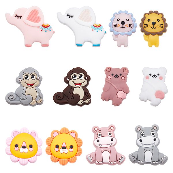 PandaHall SUNNYCLUE 12Pcs 12 Style Food Grade Eco-Friendly Silicone Beads, Chewing Beads For Teethers, DIY Nursing Necklaces Making, Mixed..., Multicolor
PandaHall SUNNYCLUE 12Pcs 12 Style Food Grade Eco-Friendly Silicone Beads, Chewing Beads For Teethers, DIY Nursing Necklaces Making, Mixed..., Multicolor