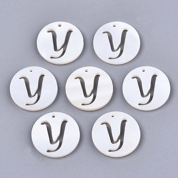 PandaHall Natural Freshwater Shell Charms, Flat Round with Hollow Out Letter, Letter.Y, 14.5x1.5mm, Hole: 0.9mm Freshwater Shell Letter Y
PandaHall Natural Freshwater Shell Charms, Flat Round with Hollow Out Letter, Letter.Y, 14.5x1.5mm, Hole: 0.9mm Freshwater Shell Letter Y