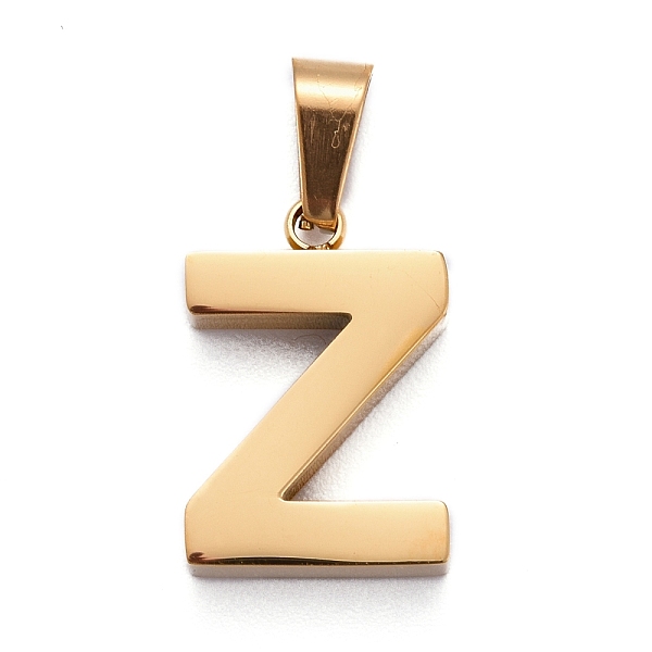 PandaHall Ion Plating(IP) 304 Stainless Steel Letter Pendants, Manual Polishing, Alphabet, Golden, Letter.Z, 18.5x12.5x4mm, Hole: 6.5x3.5mm...
PandaHall Ion Plating(IP) 304 Stainless Steel Letter Pendants, Manual Polishing, Alphabet, Golden, Letter.Z, 18.5x12.5x4mm, Hole: 6.5x3.5mm...