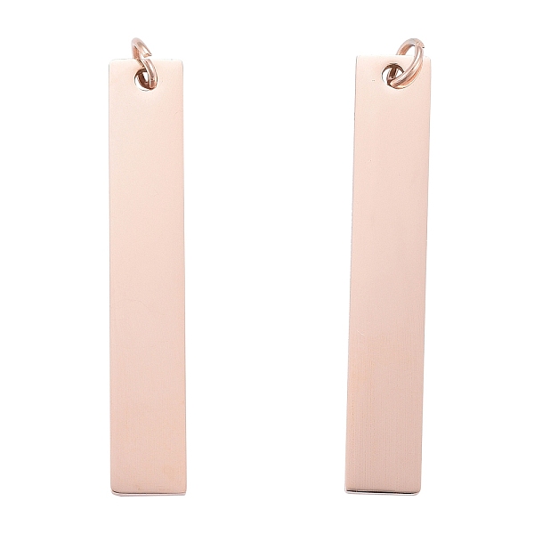 PandaHall 201 Stainless Steel Pendants, with Jump Ring, Manual Polishing, Stamping Blank Tag, Rectangle, Rose Gold, 40x7x1.5mm, Hole: 3mm...
PandaHall 201 Stainless Steel Pendants, with Jump Ring, Manual Polishing, Stamping Blank Tag, Rectangle, Rose Gold, 40x7x1.5mm, Hole: 3mm...