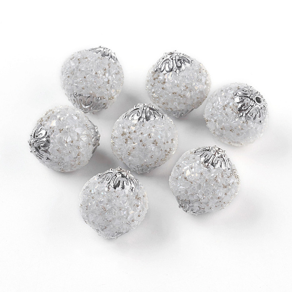PandaHall Handmade Indonesia Beads, with Metal Findings, Antique Silver Color Plated, Round, White, 19.5x18.5~19mm, Hole: 1.5mm Polymer Clay...
PandaHall Handmade Indonesia Beads, with Metal Findings, Antique Silver Color Plated, Round, White, 19.5x18.5~19mm, Hole: 1.5mm Polymer Clay...