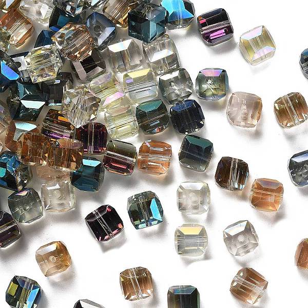 PandaHall Faceted Cube Electorplated Glass Beads, Rainbow Plated, Mixed Color, 9x9x9mm, Hole: 1mm Glass Cube Multicolor
PandaHall Faceted Cube Electorplated Glass Beads, Rainbow Plated, Mixed Color, 9x9x9mm, Hole: 1mm Glass Cube Multicolor