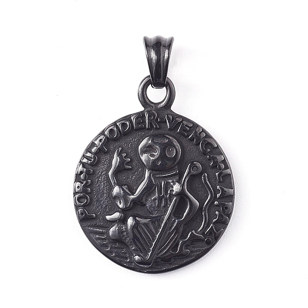 PandaHall 304 Stainless Steel Pendants, Hip-Hop Pendants, Flat Round with Saint Benedict of Nursia, Electrophoresis Black, 30x24x4mm, Hole...
PandaHall 304 Stainless Steel Pendants, Hip-Hop Pendants, Flat Round with Saint Benedict of Nursia, Electrophoresis Black, 30x24x4mm, Hole...