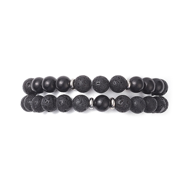 PandaHall 2Pcs 2 Style Natural Rosewood & Lava Rock Round Beaded Stretch Bracelets Set for Women, Black, Inner Diameter: 2-1/4 inch(5.7cm)...
PandaHall 2Pcs 2 Style Natural Rosewood & Lava Rock Round Beaded Stretch Bracelets Set for Women, Black, Inner Diameter: 2-1/4 inch(5.7cm)...