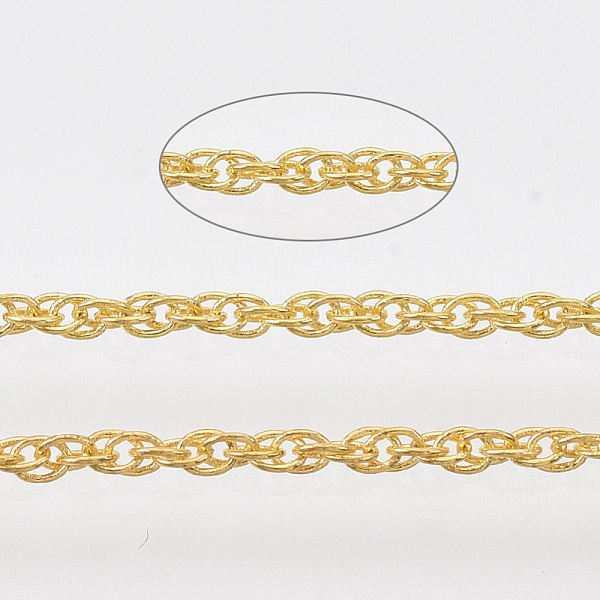 PandaHall Soldered Brass Coated Iron Rope Chains, with Spool, Golden, 2x1.4x0.3mm, about 39.37 Feet(12m)/roll Iron
PandaHall Soldered Brass Coated Iron Rope Chains, with Spool, Golden, 2x1.4x0.3mm, about 39.37 Feet(12m)/roll Iron