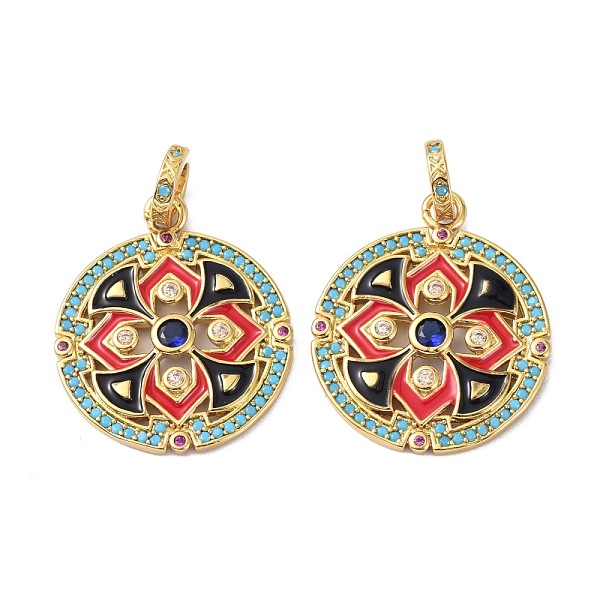 PandaHall Brass Cubic Zirconia Pendants, with Jump Ring, Long-Lasting Plated, Lead Free & Cadmium Free, Flat Round, Real 18K Gold Plated..., Multicolor
PandaHall Brass Cubic Zirconia Pendants, with Jump Ring, Long-Lasting Plated, Lead Free & Cadmium Free, Flat Round, Real 18K Gold Plated..., Multicolor