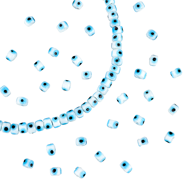 PandaHall SUPERFINDINGS Handmade Evil Eye Lampwork Beads Strands, Column, White, 7~8x5mm, Hole: 1.4mm, about 40pcs/strand, 8.27~8.66 inch...
PandaHall SUPERFINDINGS Handmade Evil Eye Lampwork Beads Strands, Column, White, 7~8x5mm, Hole: 1.4mm, about 40pcs/strand, 8.27~8.66 inch...