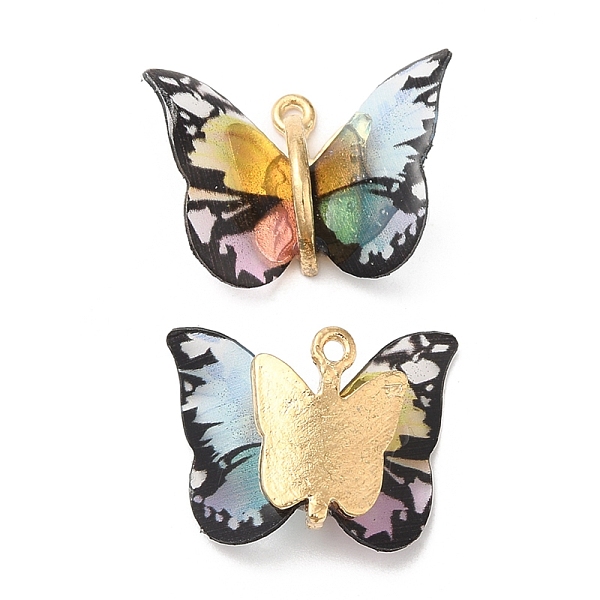 PandaHall Transparent Resin Pendants, Butterfly Charms with Golden Plated Alloy Findings, Aqua, 17~18x21~24x7~7.5mm, Hole: 1.5mm Alloy+Resin..., Cyan
PandaHall Transparent Resin Pendants, Butterfly Charms with Golden Plated Alloy Findings, Aqua, 17~18x21~24x7~7.5mm, Hole: 1.5mm Alloy+Resin..., Cyan