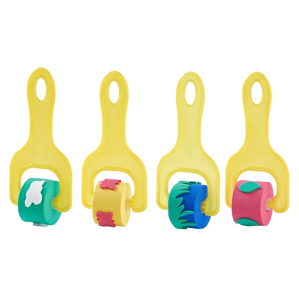 PandaHall EVA Sponge Paint Brush Sets, Painting Tools, For Kids Painting Drawing Crafts, Roller and Pattern are Random Color, 136~139x62mm..., Multicolor
PandaHall EVA Sponge Paint Brush Sets, Painting Tools, For Kids Painting Drawing Crafts, Roller and Pattern are Random Color, 136~139x62mm..., Multicolor