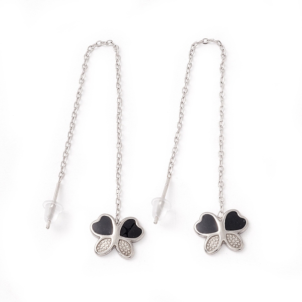 PandaHall Long Chain with Enamel Butterfly Dangle Stud Earrings, 304 Stainless Steel Ear Thread for Women, Stainless Steel Color, 101mm, Pin..., Black
PandaHall Long Chain with Enamel Butterfly Dangle Stud Earrings, 304 Stainless Steel Ear Thread for Women, Stainless Steel Color, 101mm, Pin..., Black
