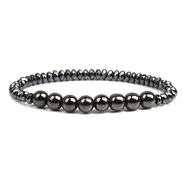 PandaHall Non-magnetic Synthetic Hematite Beaded Stretch Bracelet, Disc, Inner Diameter: 2-3/8 inch(6cm) Hematite Disc
PandaHall Non-magnetic Synthetic Hematite Beaded Stretch Bracelet, Disc, Inner Diameter: 2-3/8 inch(6cm) Hematite Disc