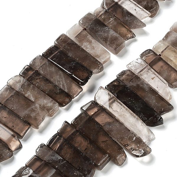PandaHall Natural Smoky Quartz Beads Strands, Top Drilled Beads, Rectangle, 24~62x8~14x4~9mm, Hole: 1.8mm, about 34~39pcs/strand...
PandaHall Natural Smoky Quartz Beads Strands, Top Drilled Beads, Rectangle, 24~62x8~14x4~9mm, Hole: 1.8mm, about 34~39pcs/strand...