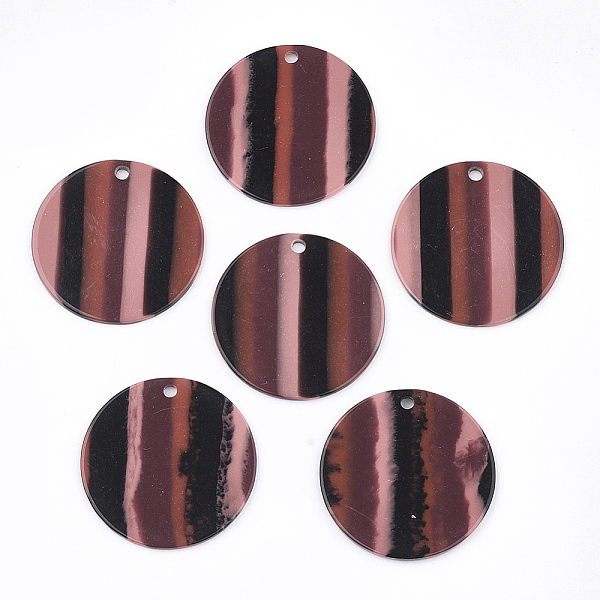 PandaHall Resin Pendants, Flat Round, Stripe Pattern, Indian Red, 30x1.5~2mm, Hole: 2mm Resin Flat Round Red
PandaHall Resin Pendants, Flat Round, Stripe Pattern, Indian Red, 30x1.5~2mm, Hole: 2mm Resin Flat Round Red