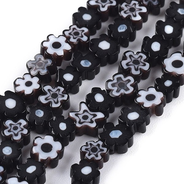 PandaHall Handmade Millefiori Glass Bead Strands, Flower, Black, 4~7.2x2.6mm, Hole: 1mm, about 60~69pcs/Strand, 16 inch(40cm) Millefiori...
PandaHall Handmade Millefiori Glass Bead Strands, Flower, Black, 4~7.2x2.6mm, Hole: 1mm, about 60~69pcs/Strand, 16 inch(40cm) Millefiori...