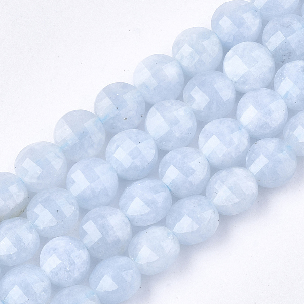 PandaHall Natural Aquamarine Beads Strands, Faceted, Flat Round, 6~6.5x4~4.5mm, Hole: 0.7mm, about 64pcs/strand, 15.1 inch Aquamarine Flat..., Green
PandaHall Natural Aquamarine Beads Strands, Faceted, Flat Round, 6~6.5x4~4.5mm, Hole: 0.7mm, about 64pcs/strand, 15.1 inch Aquamarine Flat..., Green