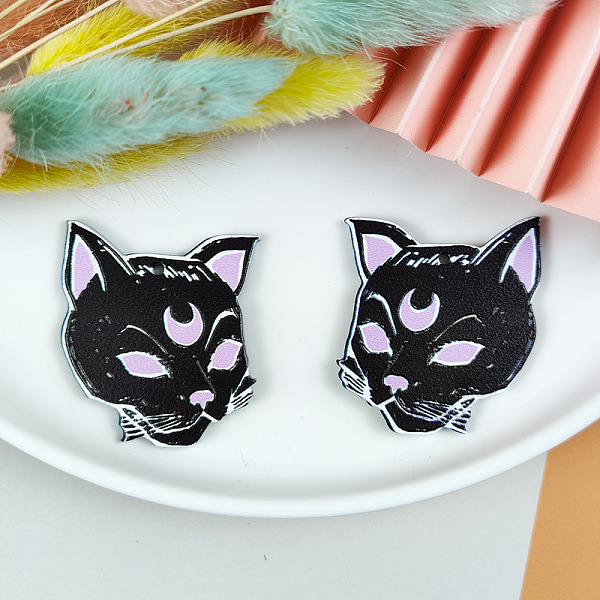 PandaHall Halloween Themed Printed Acrylic Pendants, Cat Shape, 45x38mm Acrylic Cat Shape Black
PandaHall Halloween Themed Printed Acrylic Pendants, Cat Shape, 45x38mm Acrylic Cat Shape Black