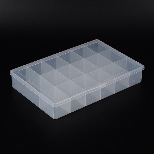 PandaHall Clear Plastic Storage Container With Lid, 17 Compartments, 18cm wide, 27cm long, 4.6cm high Plastic Rectangle White
PandaHall Clear Plastic Storage Container With Lid, 17 Compartments, 18cm wide, 27cm long, 4.6cm high Plastic Rectangle White