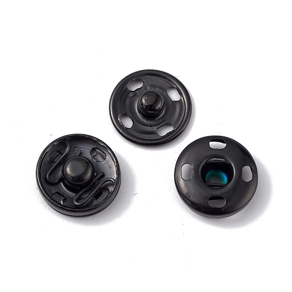 PandaHall 202 Stainless Steel Snap Buttons, Garment Buttons, Sewing Accessories, Electrophoresis Black, 12x4.5mm Stainless Steel Flat Round
PandaHall 202 Stainless Steel Snap Buttons, Garment Buttons, Sewing Accessories, Electrophoresis Black, 12x4.5mm Stainless Steel Flat Round