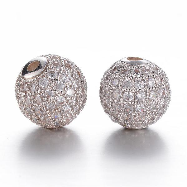 PandaHall CZ Brass Micro Pave Cubic Zirconia Round Beads, Platinum, 10mm, Hole: 2mm Brass+Cubic Zirconia Round
PandaHall CZ Brass Micro Pave Cubic Zirconia Round Beads, Platinum, 10mm, Hole: 2mm Brass+Cubic Zirconia Round