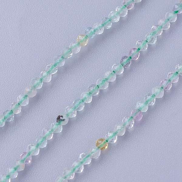 PandaHall Natural Fluorite Beads Strands, Faceted, Round, 2mm, Hole: 0.5mm, about 180~200pcs/strand, 14.5~16.1 inch(37~41cm) Fluorite Round
PandaHall Natural Fluorite Beads Strands, Faceted, Round, 2mm, Hole: 0.5mm, about 180~200pcs/strand, 14.5~16.1 inch(37~41cm) Fluorite Round