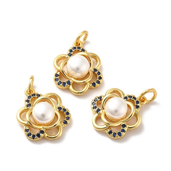 PandaHall Rack Plating Brass Micro Pave Cubic Zirconia Pendants, with Pearl Beads and Jump Rings, Flower, Golden, 16x13x6mm, Hole: 3mm..., White
PandaHall Rack Plating Brass Micro Pave Cubic Zirconia Pendants, with Pearl Beads and Jump Rings, Flower, Golden, 16x13x6mm, Hole: 3mm..., White