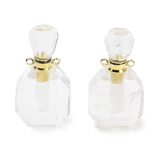 PandaHall Natural Quartz Crystal Perfume Bottle Pendants, Rock Crystal Faceted Bottle Charms with Golden Tone 304 Stainless Steel Findings...
PandaHall Natural Quartz Crystal Perfume Bottle Pendants, Rock Crystal Faceted Bottle Charms with Golden Tone 304 Stainless Steel Findings...