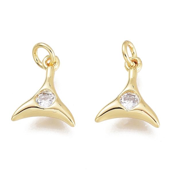 PandaHall Brass Micro Pave Clear Cubic Zirconia Charms, with Jump Ring, Whale Tail Shape, Golden, 11x9x2.5mm, Hole: 1.5mm, Jump Rings...
PandaHall Brass Micro Pave Clear Cubic Zirconia Charms, with Jump Ring, Whale Tail Shape, Golden, 11x9x2.5mm, Hole: 1.5mm, Jump Rings...