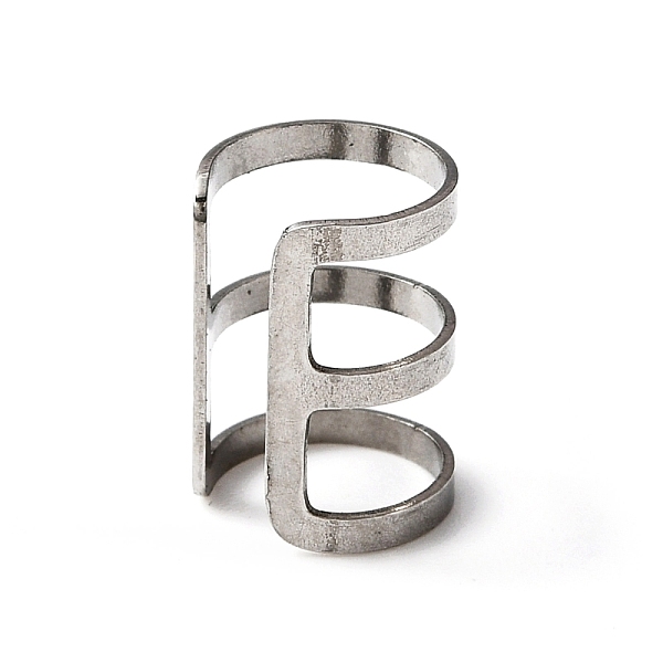 PandaHall 304 Stainless Steel Triple Line Wide Chunky Cuff Earrings for Women, Stainless Steel Color, 13x9mm 304 Stainless Steel
PandaHall 304 Stainless Steel Triple Line Wide Chunky Cuff Earrings for Women, Stainless Steel Color, 13x9mm 304 Stainless Steel