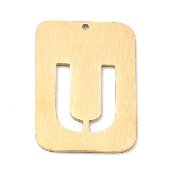 PandaHall Ion Plating(IP) 304 Stainless Steel Pendants, Rectangle with Alphabet, Hollow, Letter.U, 32x22x1mm, Hole: 1.5mm 304 Stainless...
PandaHall Ion Plating(IP) 304 Stainless Steel Pendants, Rectangle with Alphabet, Hollow, Letter.U, 32x22x1mm, Hole: 1.5mm 304 Stainless...