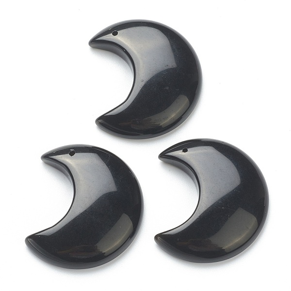 PandaHall Natural Obsidian Pendants, Moon, 34~35x29~30x7.5~9mm, Hole: 1.2mm Obsidian Moon
PandaHall Natural Obsidian Pendants, Moon, 34~35x29~30x7.5~9mm, Hole: 1.2mm Obsidian Moon